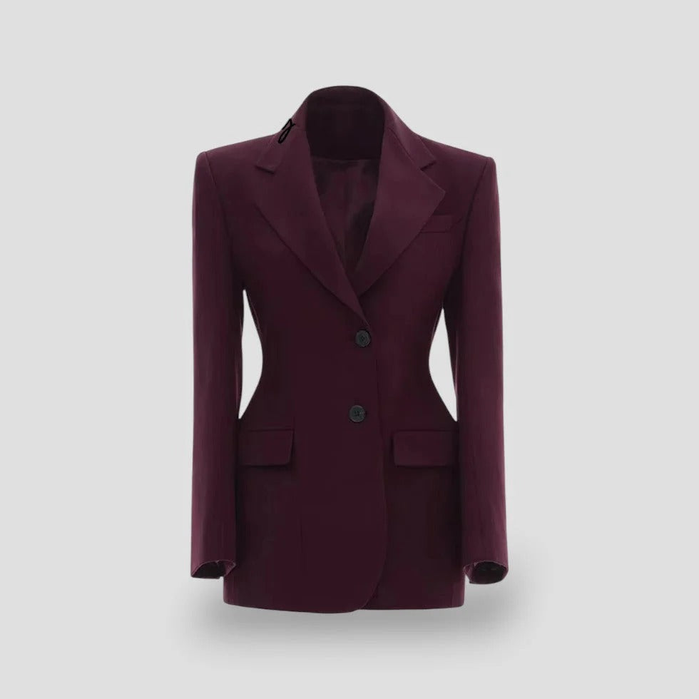 Amélia – Getailleerde Dames Blazer Jurk Met Reverskraag