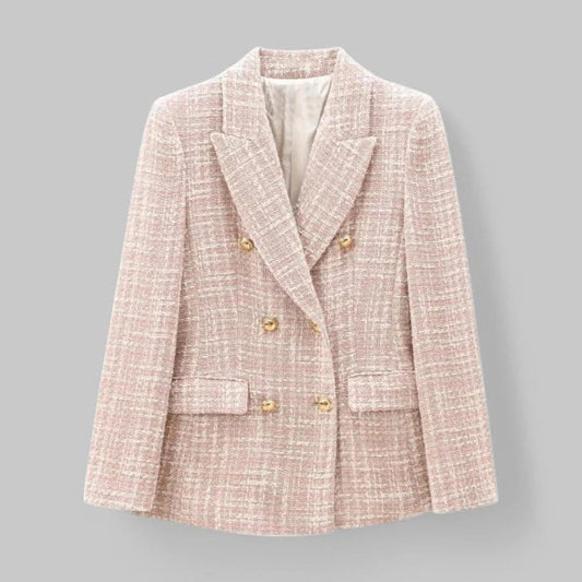 Colette – Tweed Dames Blazer Met Double-Breasted Design