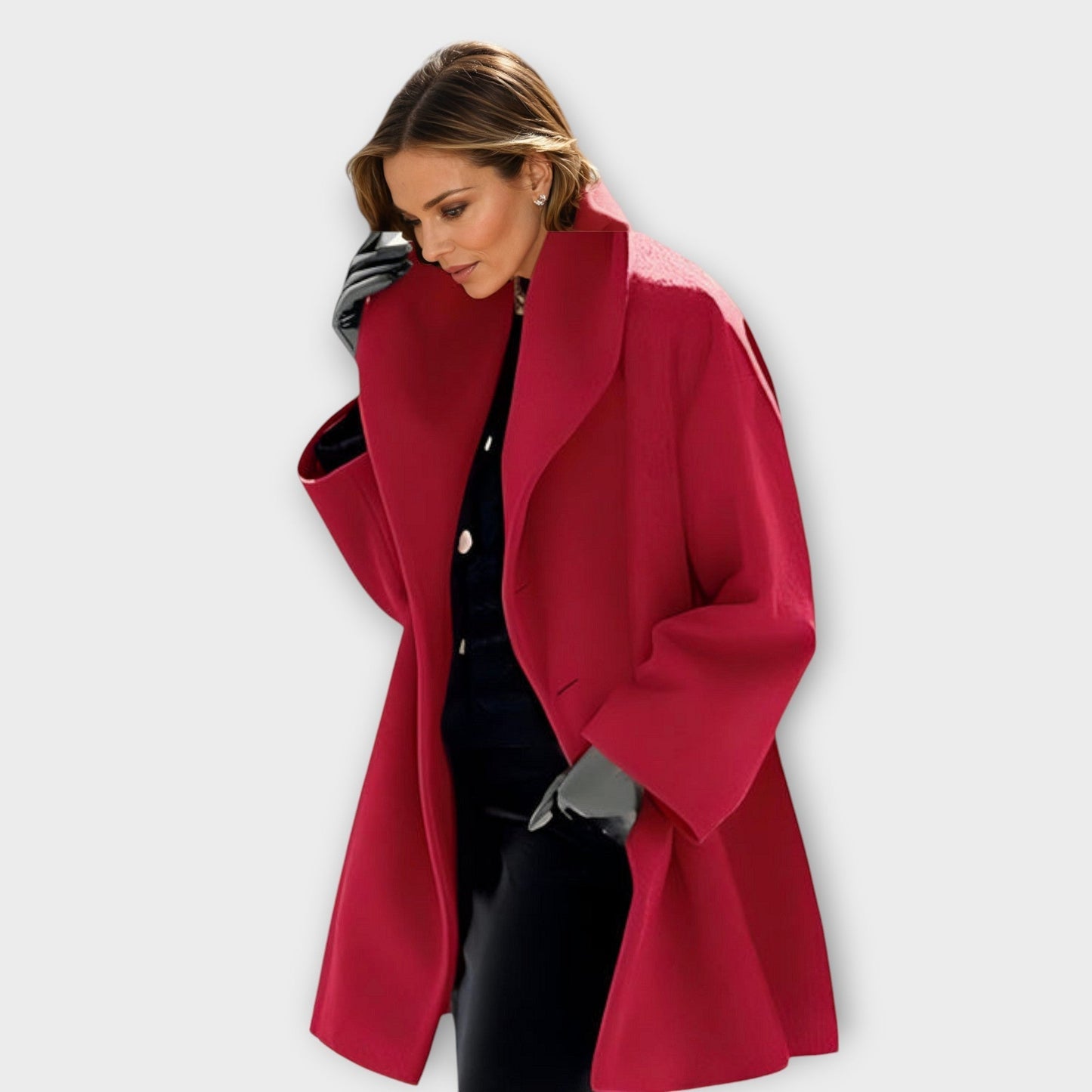 Arlette – gevoerde trenchcoat met getailleerde pasvorm en knoopsluiting
