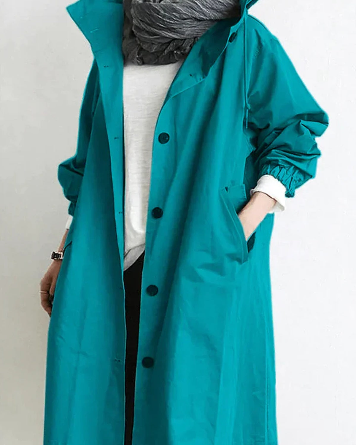 Noémie – Waterdichte Dames Regenjas Met Capuchon