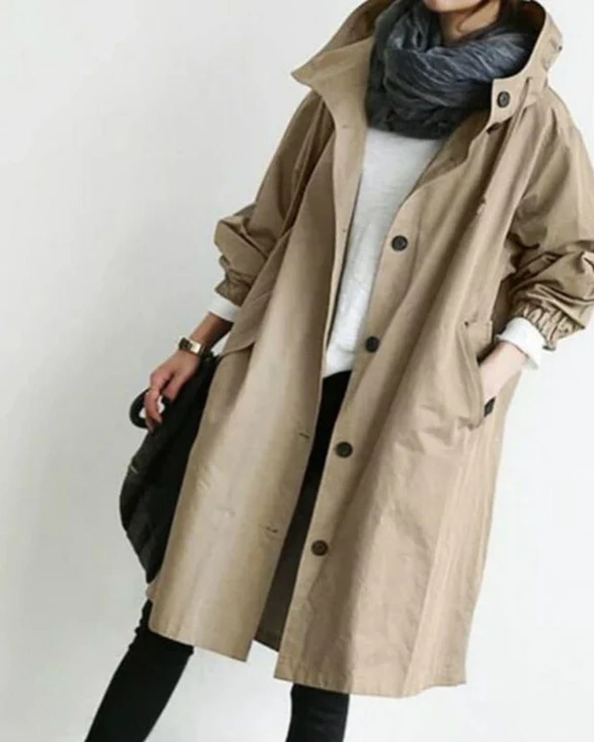 Noémie – Waterdichte Dames Regenjas Met Capuchon