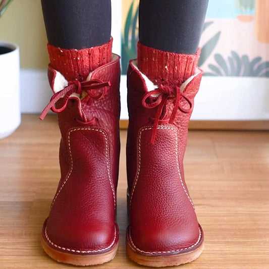 Natalja – Enkellaarsjes Van Synthetisch Leer