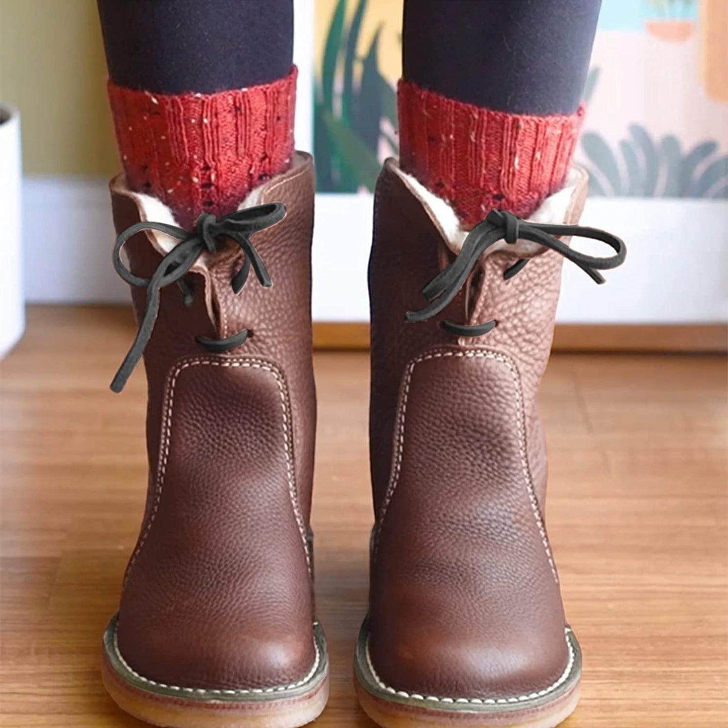 Natalja – Enkellaarsjes Van Synthetisch Leer