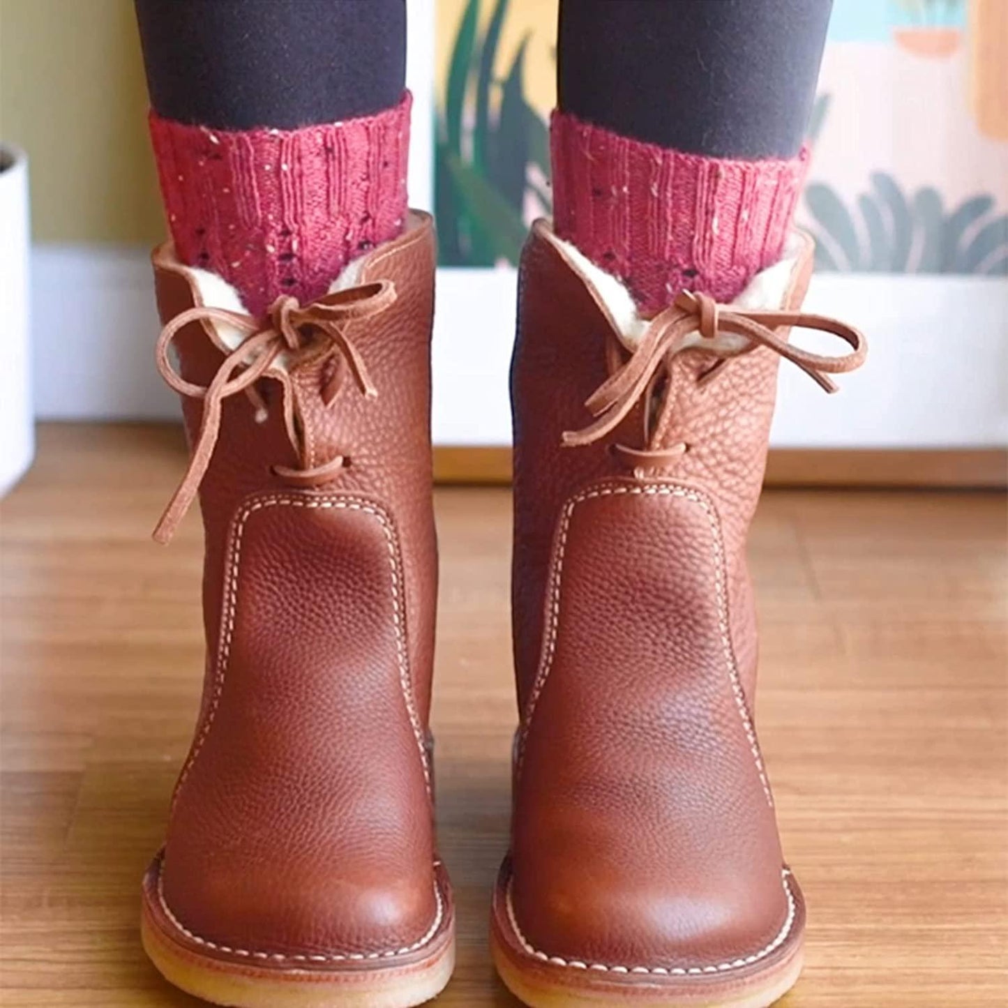 Natalja – Enkellaarsjes Van Synthetisch Leer