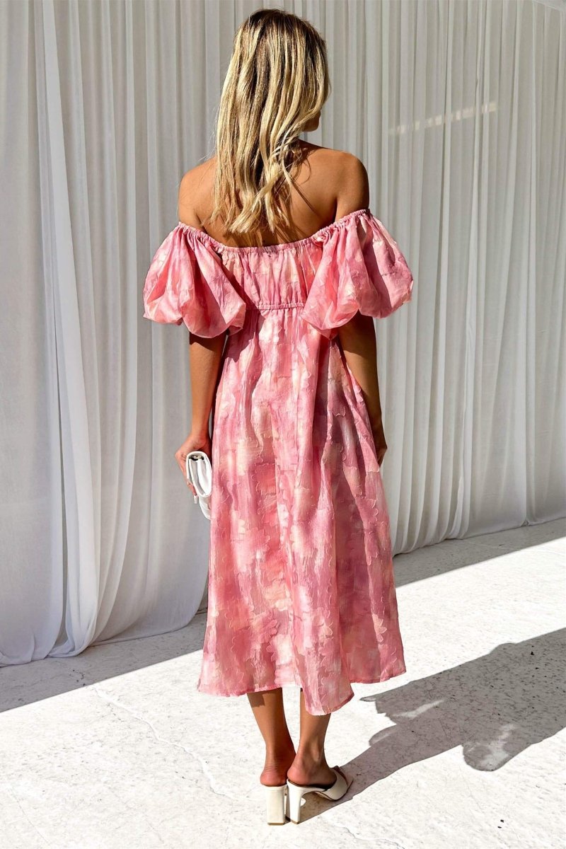 Sienna – Asymmetrische Midi Jurk met Eén Mouw