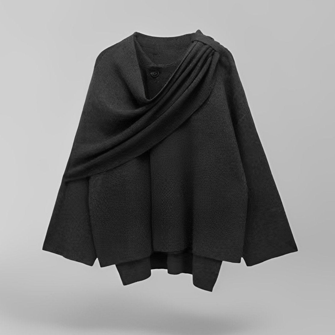 Celine – elegante dames cape jas met mid-length snit