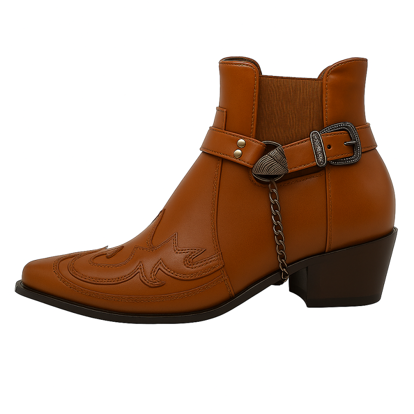 Noor – dameslaarzen met stevige zool en enkelhoog design
