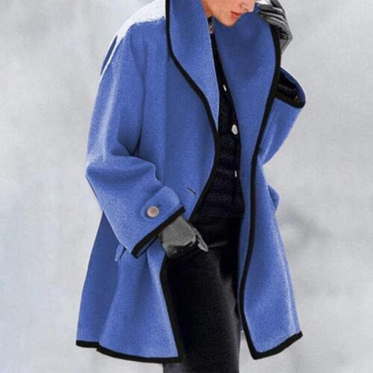 Naomi – trenchcoat met dubbele knopenrij en halflange lengte