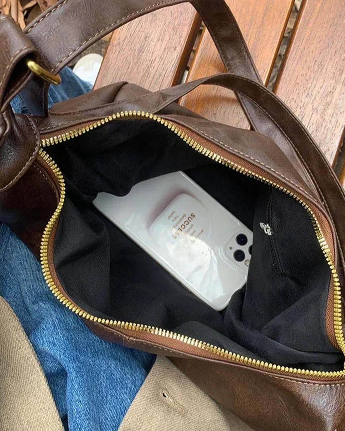 Claire – Leren Messenger Crossbody Schoudertas