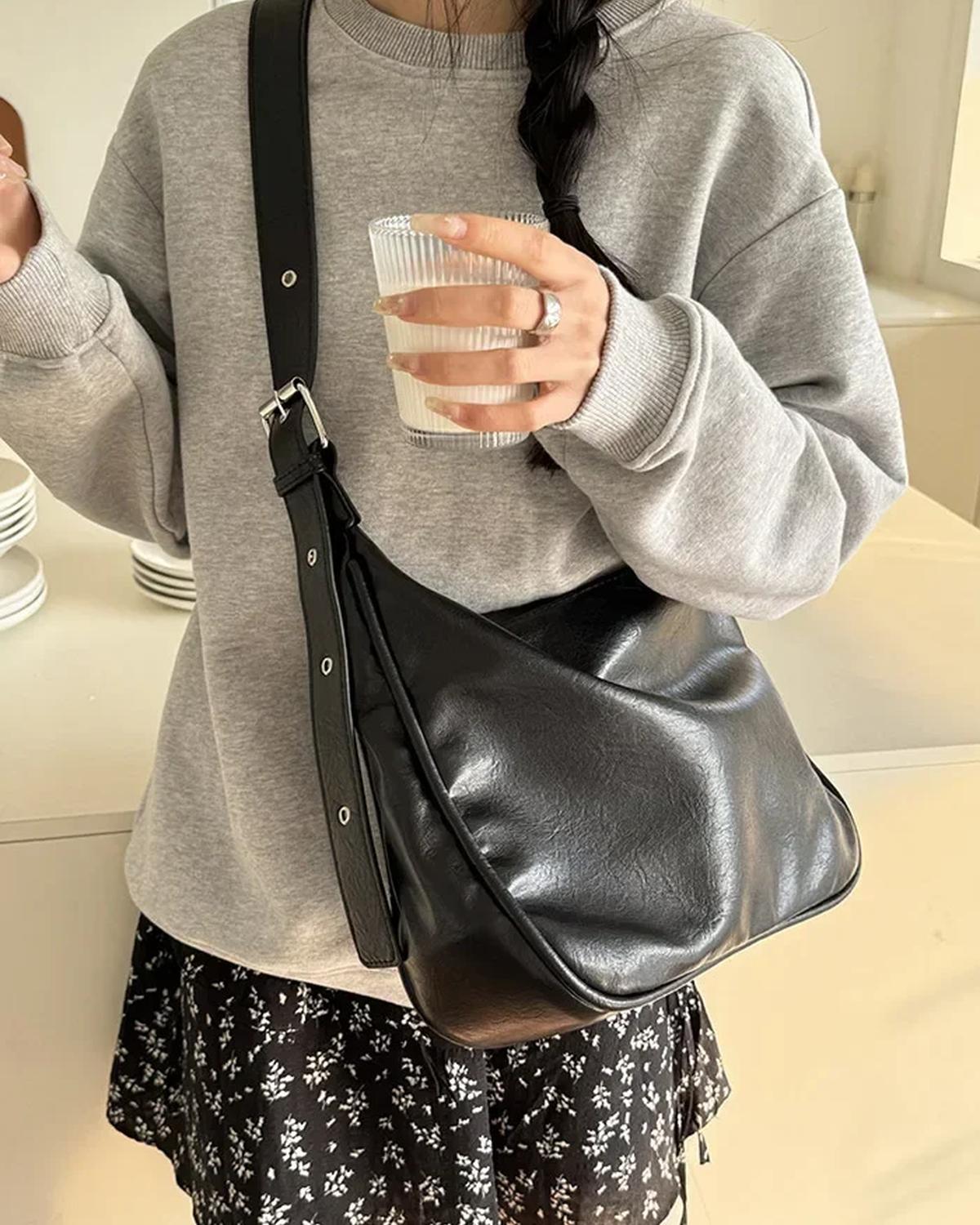 Claire – Leren Messenger Crossbody Schoudertas