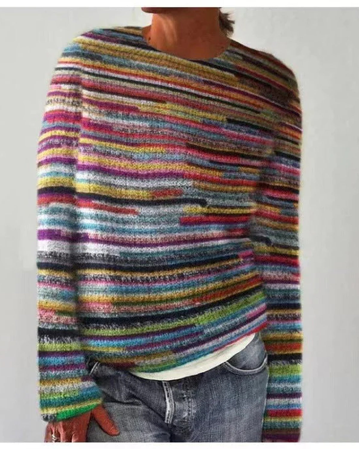 Livia – Gebreide Damestrui Met Vintage Print