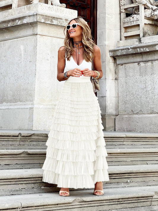 Chloe - Luchtige Tule Maxi Rok