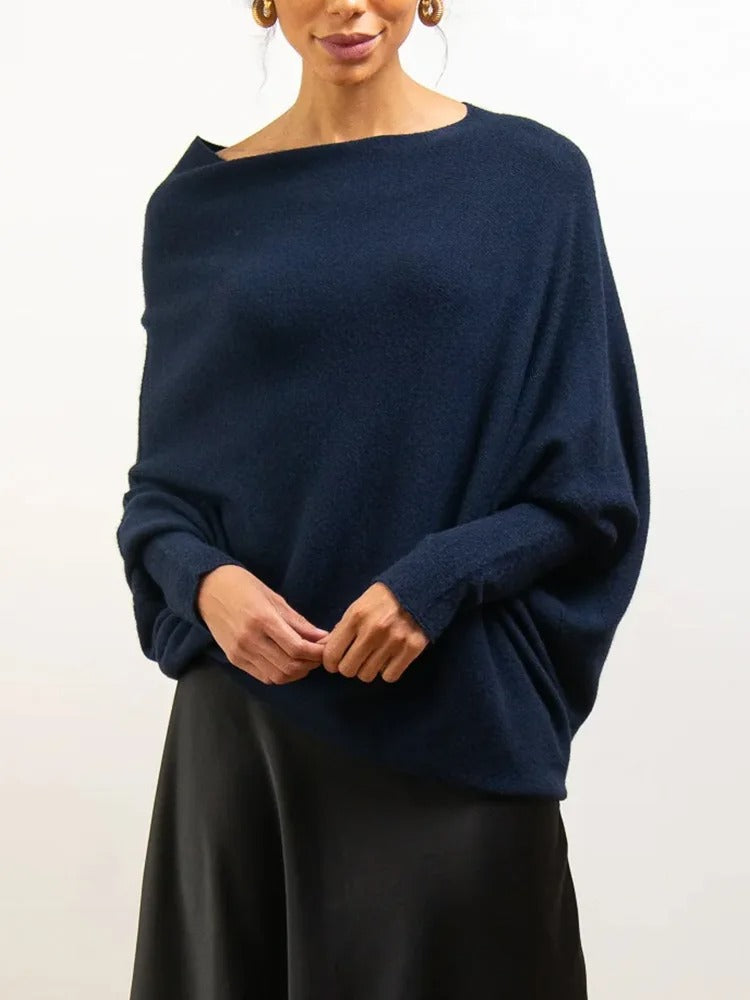 Amira – Off Shoulder Dames Trui Van Zachte Stof
