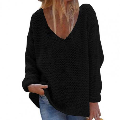 Elena – oversized dames gebreide trui met lange lengte