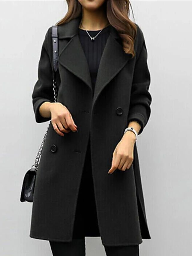 sofie – double-breasted trenchcoat met ceintuur